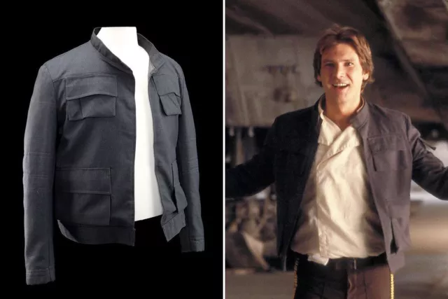 Mens Han Solo Star Wars Empire Strikes Back Grey Cotton Jacket