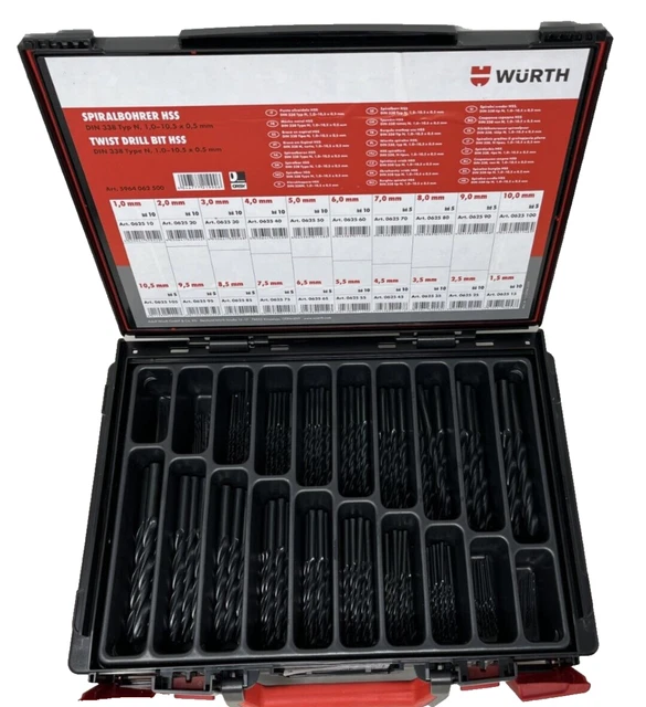 Wurth drill outlet bit set