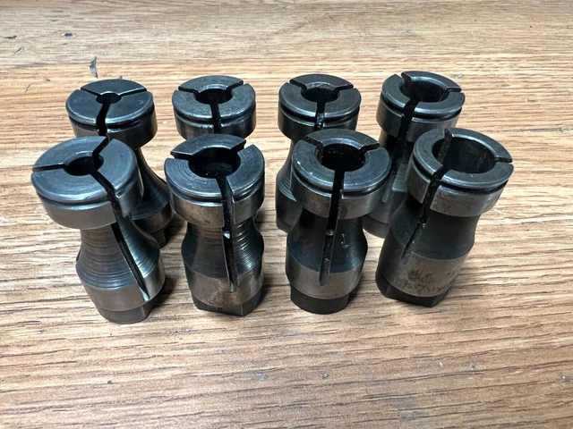 Procunier 3E Tap Collets (8) Pcs. #10 1/4 5/16 3/8 7/16 1/2 9/16 & 5/8