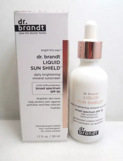 Dr. Brandt Liquid Sun Shield Daily Brightening Mineral Sunscreen Spf50 1.7 Oz