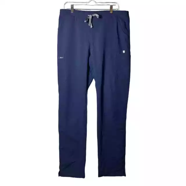 FIGS Technical Collection Scrub Pants Womens Large Tall Blue Yola Skinny