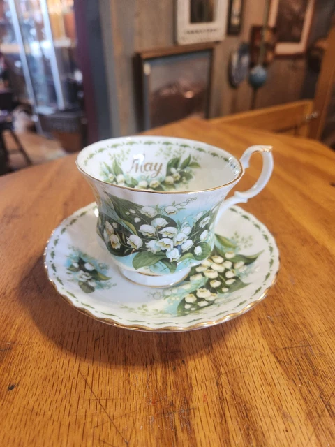 Vintage Royal Albert bone china 'May' Flowers of the Month cup & saucer set Vintage Royal Albert bone china 'May' Flowers of the Month cup & saucer set