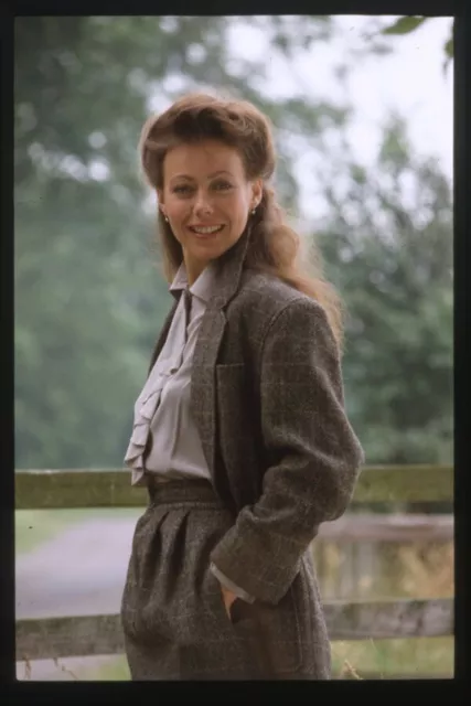 Jenny Agutter Tweed Jacket and Skirt Photo Shoot Original 35mm Transparency