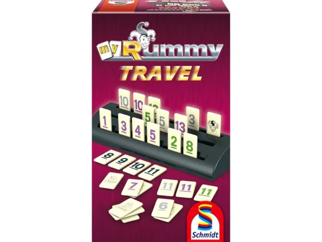Schmidt MyRummy Travel With Racks Classic Card Game Toys