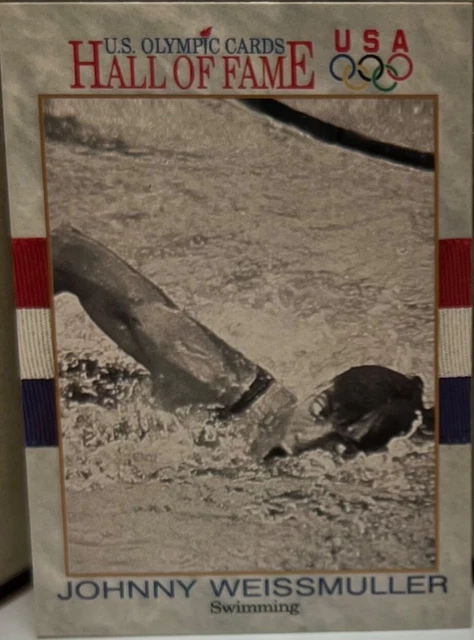 Impel Marketing 1991 "Johnny Weissmuller" Swimming Olympic Card No. 8