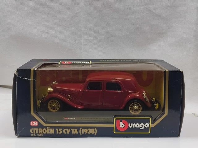 Bburago 1501 Citroën Traction Avant 15 CV TA 1938 – Blanche 1/24 – Occasion