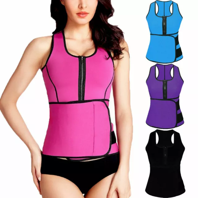 Women Waist Trainer Vest Gym Slimming Adjustable Sauna Sweat Belt Body Shaper 2