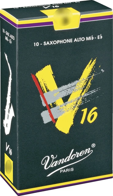 Anche de saxophone Alto Mib/Eb Vandoren V16 - boite de 10 anches