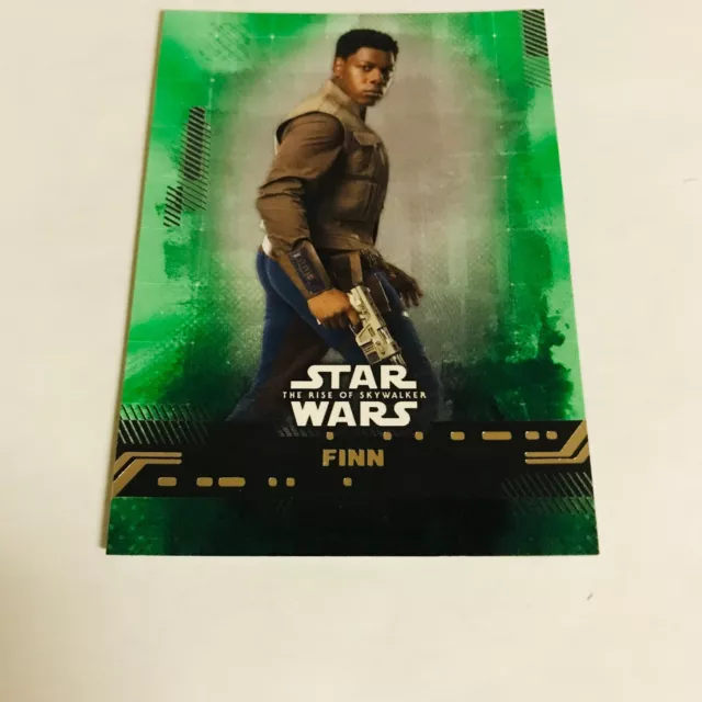 2019 Topps Star Wars The Rise of Skywalker #2 Green Parallel Card Finn