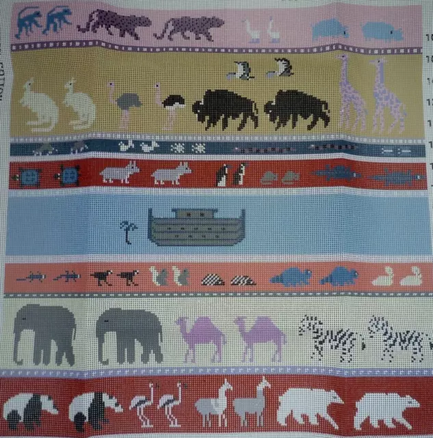 EHRMAN rare NOAH'S ARK by CATHERINE REURS retired TAPESTRY NEEDLEPOINT KIT