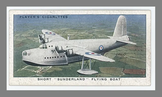 Players Cigarettes Royal Air Force Sunderland Flying Boat John Player Sons