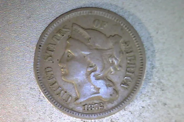 1872 3C Three Cent Nickel Coin
