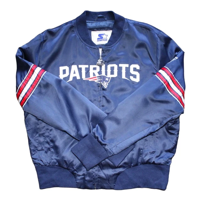 Giacca da donna vintage STARTER New England Patriots stile bomber in nylon taglia XL