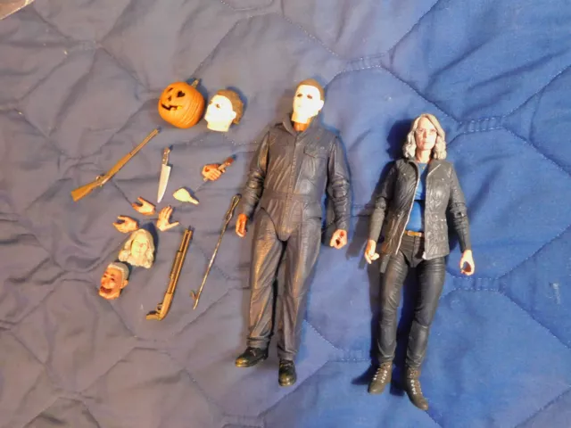 NECA Halloween 2018 Michael Myers + Laurie Strode Lot 1/10 