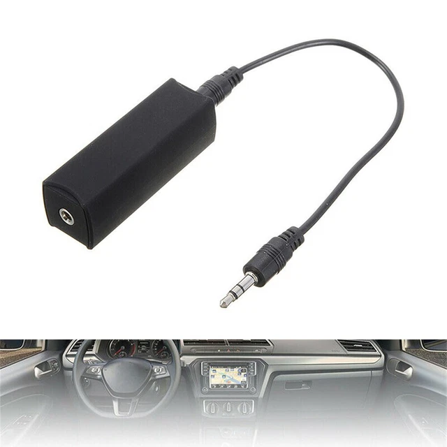 3.5mm Auxiliaire Audio Système Stéréo Câble for Voiture Sol Boucle Bruit Isolant