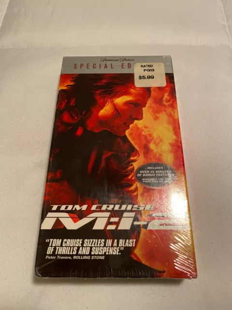Mission Impossible 2 VHS Tom Cruise NEW 2001 MI2