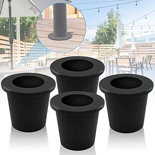 GHAMYEE 4 Pieces Patio Table Umbrella Hole Ring Patio Umbrella Cone Wedge Plug