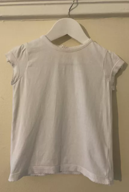 Chemise blanche fille John Lewis 12-18 mois à manches casquette