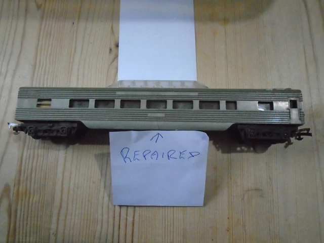 Triang R 425 VINTAGE TRI-ANG R25 OO Gauge TC Series Vista Dome Coach Plain Silver ...