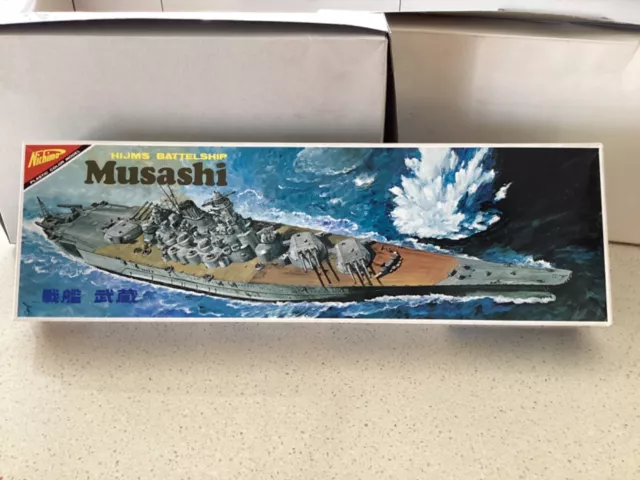 Nichimo 1/700 Japanese Battleship Musashi pre-owned vintage kit