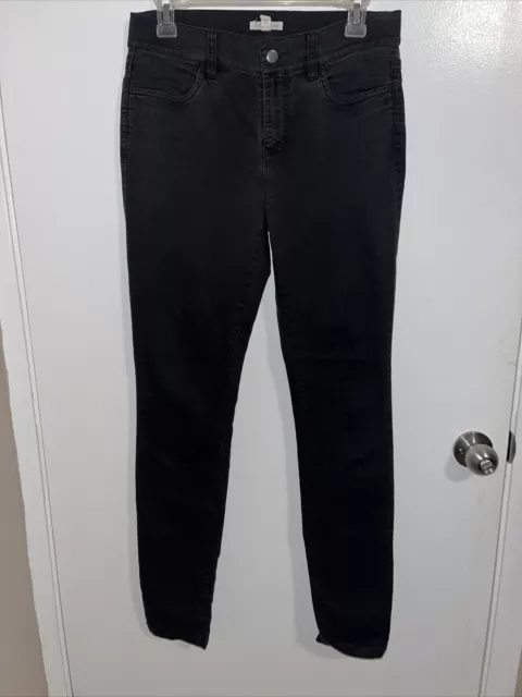 Eileen Fisher Black Organic Cotton Stretch Skinny Jeans Size 6