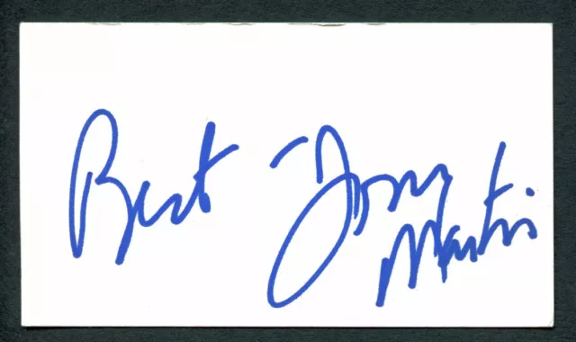 Tony Martin (d.  2012) signed autograph auto 2x3.5 cut Actor & Singer E100