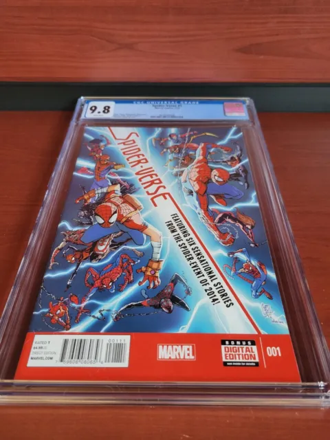 EXCELLENT!  Spider-Verse #1 2015 1st Appearance of Lady Spider CGC 9.8 GRADED