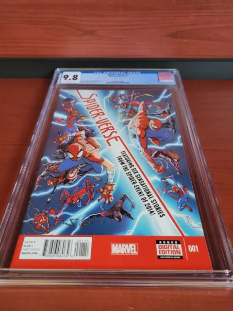 EXCELLENT!  Spider-Verse #1 2015 1st Appearance of Lady Spider CGC 9.8 GRADED