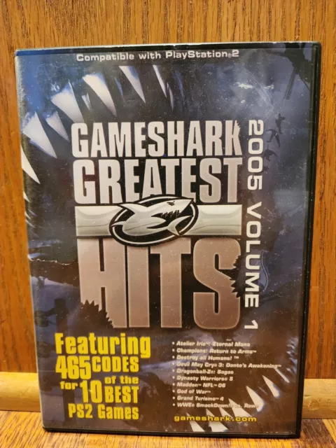 GameShark PS2 Greatest Hits: 465 Codes for 10 PS2 Games (2005, Volume 1)