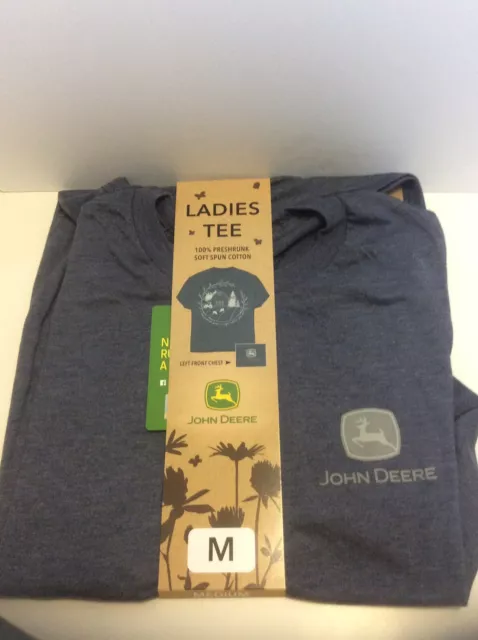 John Deere Ladies Women Size M T Shirt Barn Medium