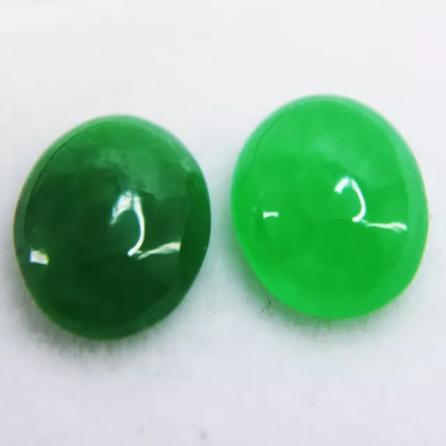 4.95 Ct 100% Natural Jadeite Jade Oval Cabochon Shape Loose Gemstones Lot