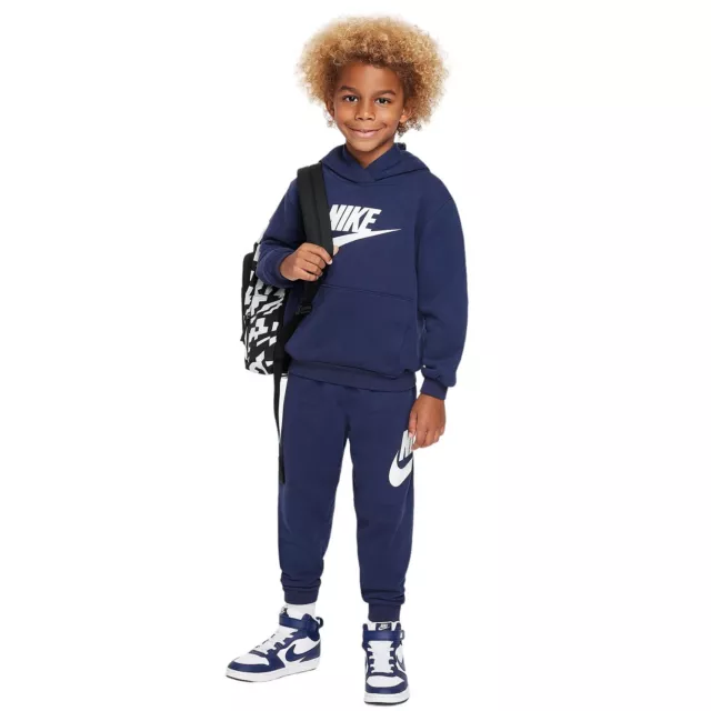 Tuta Nike Bambino Blu con Cappuccio Cotone Felpato Da 2 a 7anni 86L135-U90