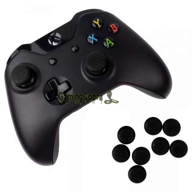10 x casquette poignée en caoutchouc silicone noir joystick pour manette Xbox One