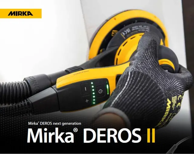 Mirka Deros II 650 150mm Électrique Ponceuse à Excentrique 5mm Hub - MID6504044