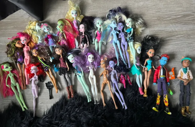 Monster High Doll Lot Missing Parts As Is Lot Of 23 Dolls