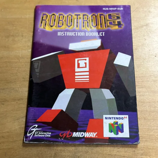 Nintendo 64 N64 manuale di istruzioni - Robotron 64