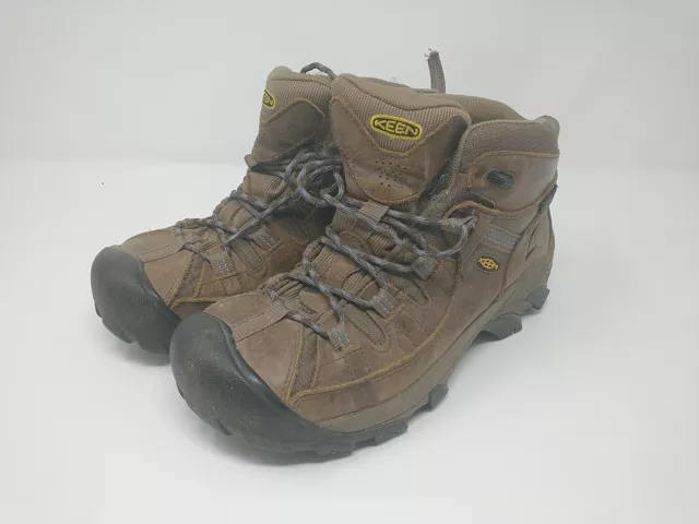 KEEN Womens Targhee II Mid Dry Waterproof Hiking Boots 1004114 Brown US Size 9.5