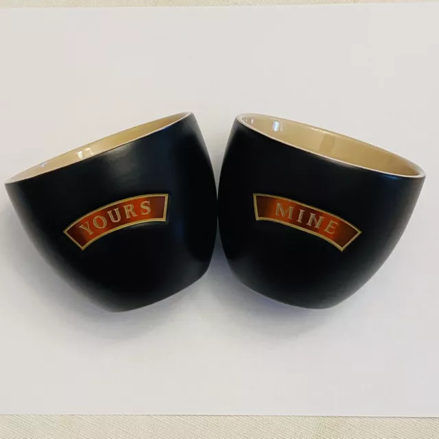 Baileys Irish Cream Yours & Mine Ceramic Alcohol & Dessert Cups Bowls Mugs 8oz