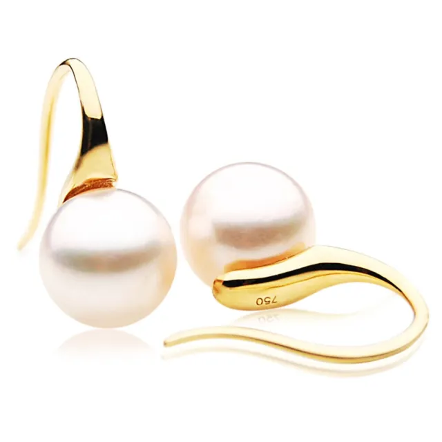 Pendientes de perlas de agua salada Akoya japonesas AAA de 8 mm Regalos de...