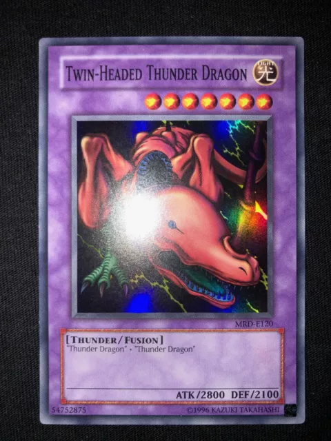 Carte Yu gi oh Twin headed thunder dragon MRD E120