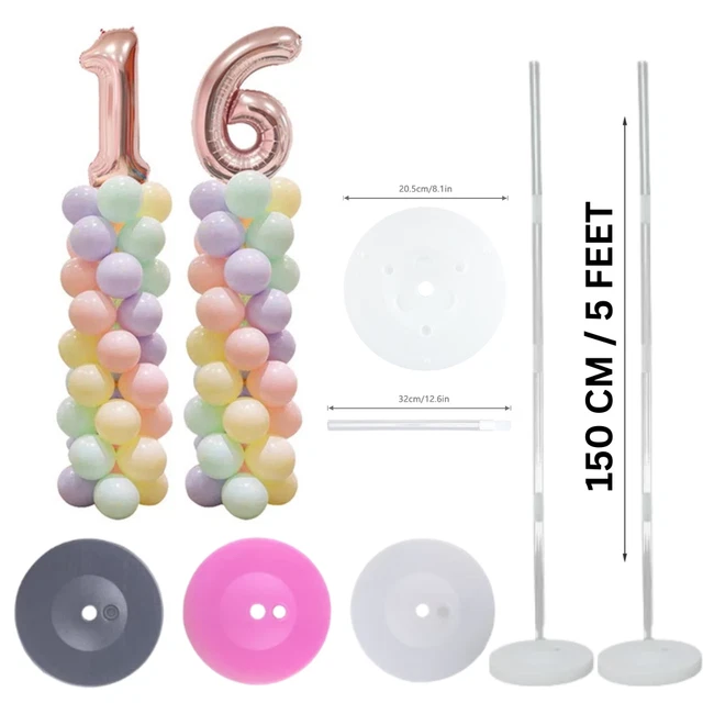 2SET BALLOON STAND Arch Kit, Column Base Frame Kit Wedding Birthday ...