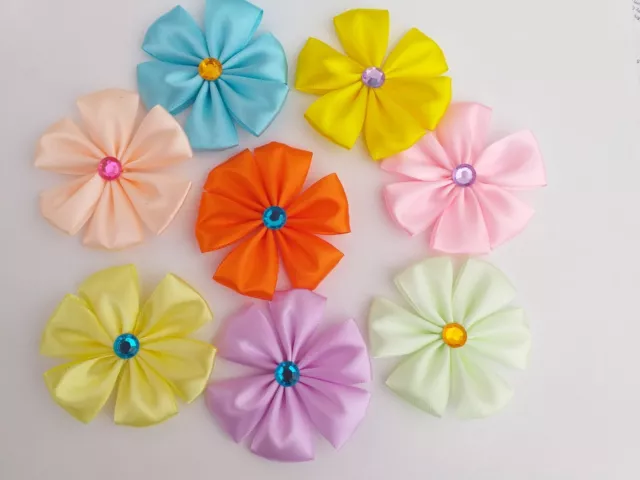 Arcos de cabello artesanales de primavera y Pascua surtidos hechos a mano 8 piezas