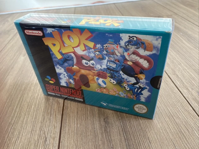 Plok Super Nintendo SNES OVP PAL - Spiel | Plok | Anleitung + Schutzhülle