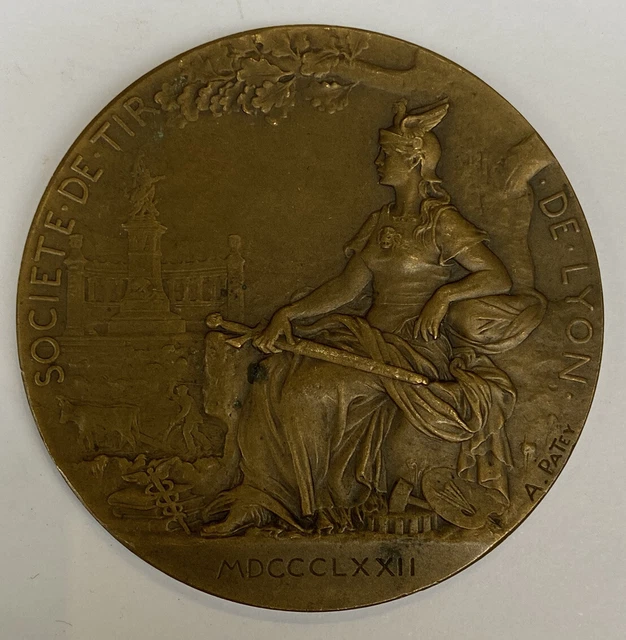 Médaille Ancienne En Bronze – Sociétés De Gymnastique De France – 1873