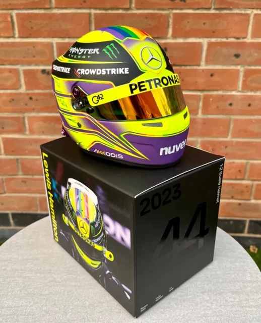 LEWIS HAMILTON 2023 Mercedes AMG 1:2 Scale Helmet - Brand New - FAST