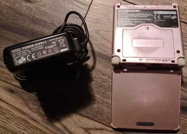 Console Nintendo Gameboy Advance SP ROSE- AGS-001 -État Correct- AVEC CHARGEUR👌