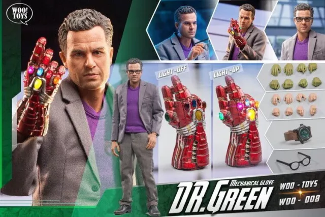 WOO Toys WO-008 Dr. Green 1/6 Bruce Banner Doctor Banner Action Figure Model