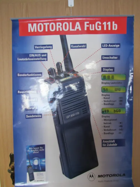 Poster MOTOROLA FuG 11b  100 x 70 cm - wie neu - gerollt