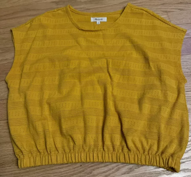 Madewell Cropped Blouse Size S