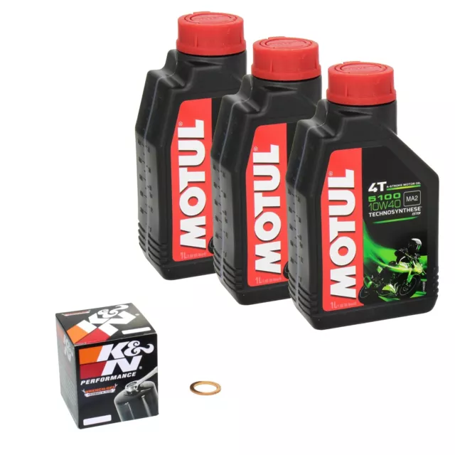 Honda CBR 600 RR, Bj. 03-06 MOTUL 5100 Öl + K&N Ölfilter